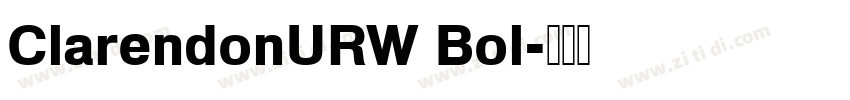 ClarendonURW Bol字体转换